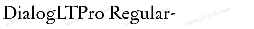 DialogLTPro Regular字体转换